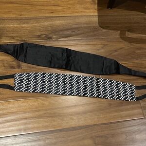 Versace Black and White Men's Cumberband.